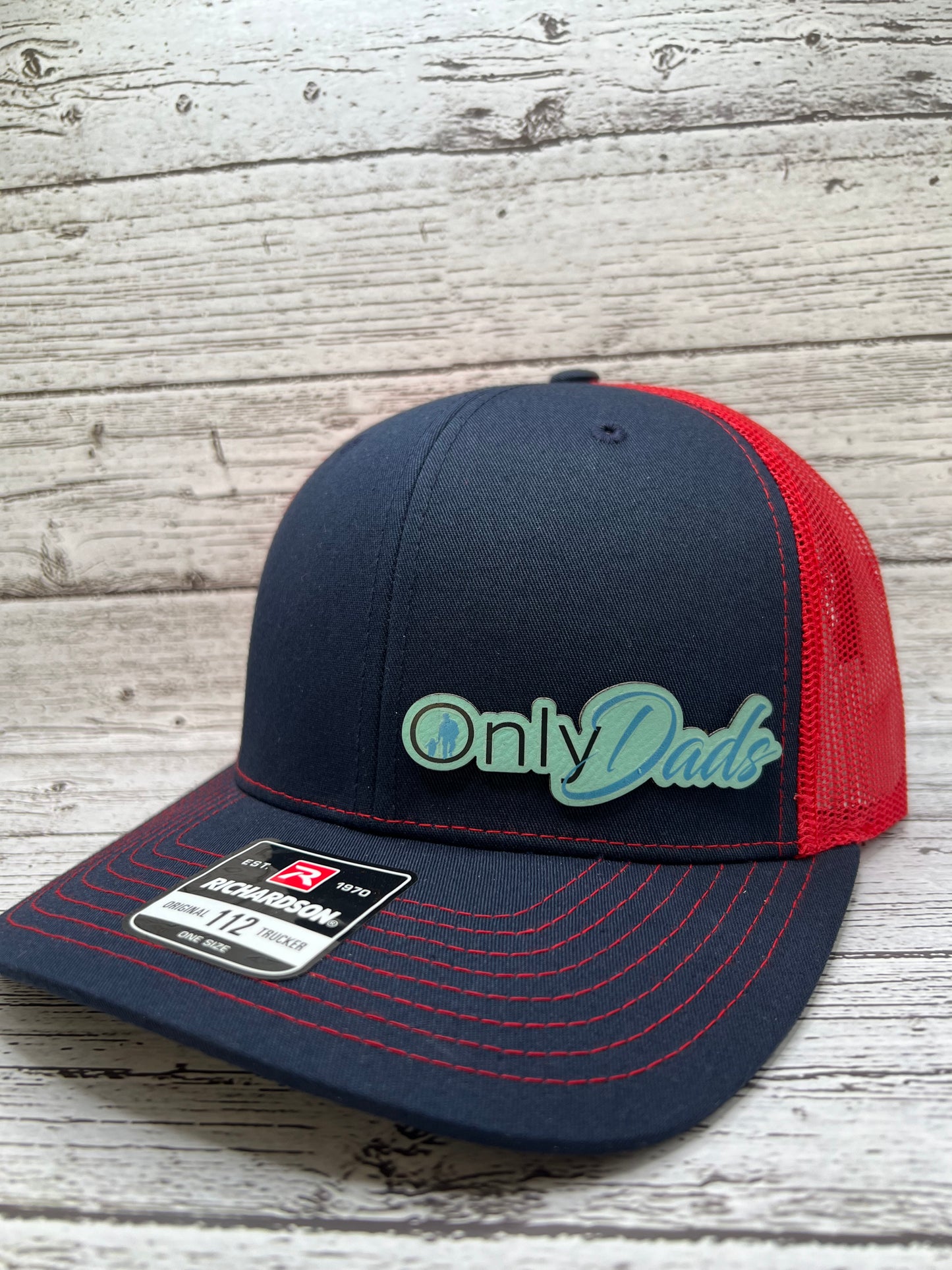 Only Dads With Kid Full Color Patch Hat