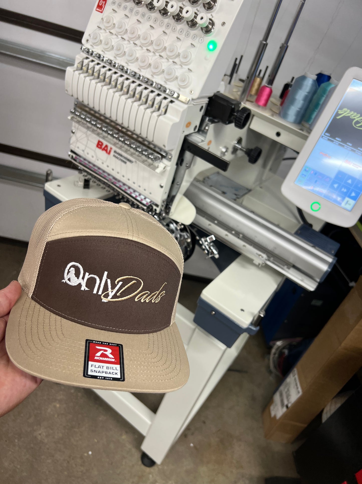 OnlyDads Embroidered Hat Brown/Tan
