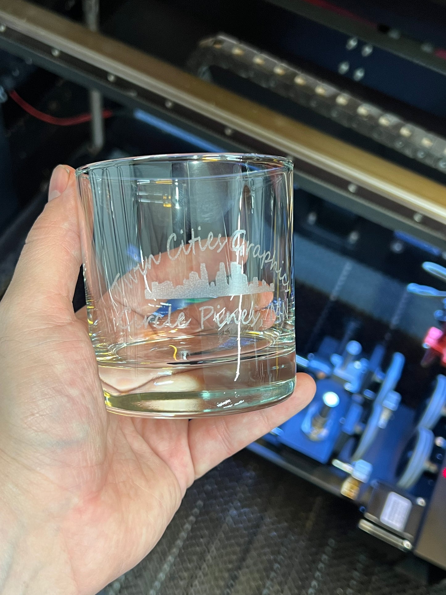 10.5oz On The Rocks Glass - Laser Engraved