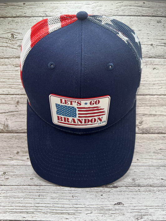 Let’s Go Brandon Tri Colored Acrylic Hat