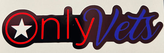 Only Vets Full Color Sticker